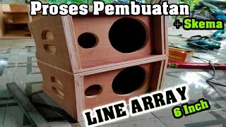 Cara Membuat Box Line Array 6 Inch  ‼️Simple 1 Lembar Bisa Jadi Beberapa Box