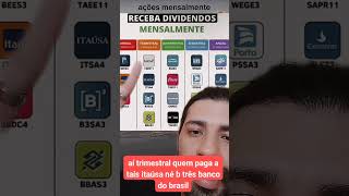 COMO RECEBER DIVIDENDOS TODOS OS MESES COM AÇÕES RECEBA DIVIDENDOS #dividendos #ações #investimentos