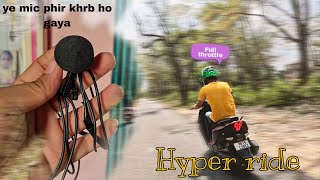 Mic kharab 😓 || hyper ride || sane kotdwar #kotdwarvlog #kotdwarexplore #motovlog