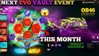 EVO VAULT EVENT NEXT EVO GUN | UPCOMING EVENT IN FREE FIRE 2024 | FF NEW EVENT | FREE FIRE NEW EVENT