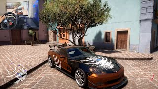 Driving Corvette C6 ZR1 with logitechg29 | Forza horizon 5