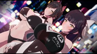 レースクイーン/制服高雄・愛宕で【残響散歌 / Aimer 】【MMD/アズールレーン/AzurLane/碧蓝航线/KKVMD/60fps/4k】