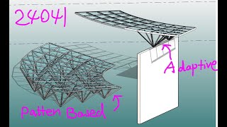 24041 - Pattern Based and Adaptive Family Exercise (Roof framing structure)