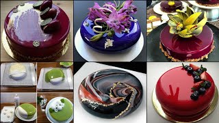 Top 30 stylish decorated mirror glazed cake for birthday cake/Party cake 2021