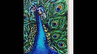 Creating a Stunning Bespoke Peacock Mosaic