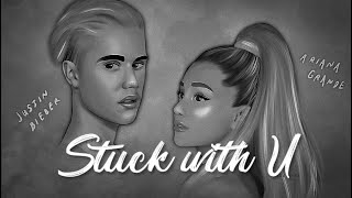 Stuck with U - Ariana Grande & Justin Bieber | World Scape | Aesthetic Lyrics