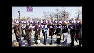 Menschenkette für Frauenrechte in Wien