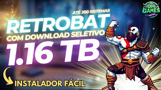 RetroBat 1.16TB - Até 200 Sistemas emulados e Instalador Fácil para Windows!