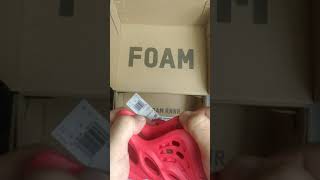 " RED OCTOBERS " Adidas Yeezy Foam Runner Vermilion #shorts