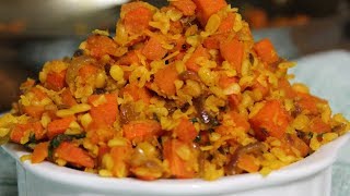 Carrot and dhal recipe | Carrot recipes | Vegan recipes | Plant based recipes