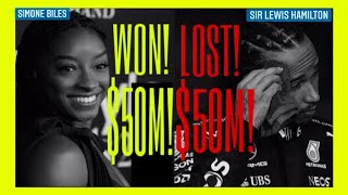 $50 MILLION LOST AND WON! #lewishamilton #simonebiles