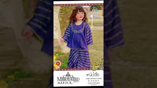 *MARIA B*  KIDS COLLECTION Summer Collection 2023Fabric: Lawn 2Pc (Shirt Trouser)*Price 1450*