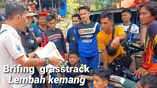 BRIFING pembalap grasstrack motocross edisi lebaran sircuit lembah kemang