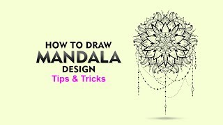 how to design mandala, mandala design tutorial in coreldraw | URDU + HINDI | by @AnasGraphics