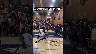 DeMar crazy feet moves on the court #shorts #youtubeshorts