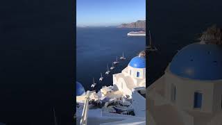 🇬🇷 Santorini in blue and white  #santorini #greece