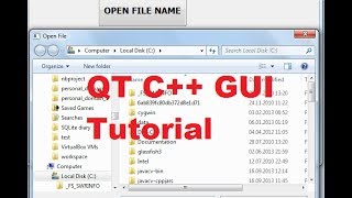 QT C++ GUI Tutorial 24- How to use QFileDialog