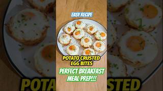 POTATO CRUSTED EGG BITES #healthybreakfast #breakfastrecipe #eggrecipes