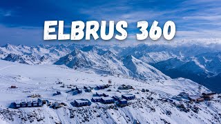 Эльбрус с дрона 360!  Приют 11 Гара Баши Баксанское ущелье / Elbrus 360