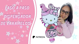 PASO A PASO Armado dispensador Hello kitty Halloween 💗🖤