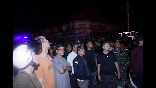 TURUT EMPATI MUSIBAH KEBAKARAN, BUPATI SATONO GERAK CEPAT PANTAU LANGSUNG LOKASI PASAR