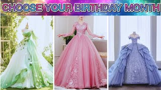 🎉 Choose Your Birthday Month and Discover Your Gorgeous Gown! 👗✨