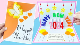 Cách Làm THIỆP CHÚC MỪNG NĂM MỚI 2024 3D / How to Make New Year Card 2024 / SAM Art & Craft