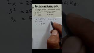 Tes potensi akademik || persegi #videoshort