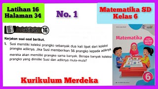 1 | 1. Susi memiliki koleksi prangko sebanyak dua kali lipat dari koleksi prangko adiknya. Jika Susi