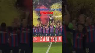 FC Barcelona Campeones de la liga 2023 #fcbarcelona #barça #laliga #shorts