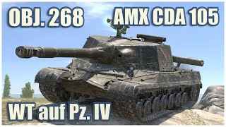 Объект 268, WT auf Pz. IV & AMX CDA 105 • WoT Blitz Gameplay