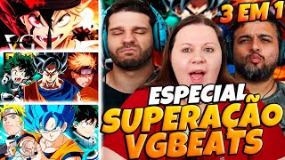 3 EM 1 ESPECIAL DE RAP SUPERAÇÃO VG BEATS | FAMILY REACTS