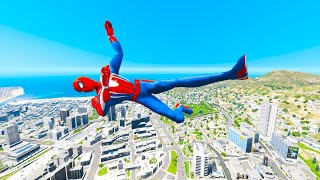 GTA 5 Spiderman Epic Jumps Compilation(GTA V Fails Funny Moments)