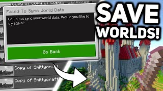 NEW How to Fix The Failed to Sync World Data Error on Minecraft Xbox! Fix Corrupted Worlds! 2023