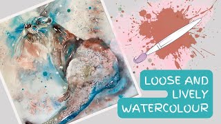 How to paint loose and lively animals in watercolour - full demonstration of an otter step by step