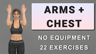 15 min LIFT BREAST + LOSE ARMS FAT // All Standing No Equipment (22 exercises)