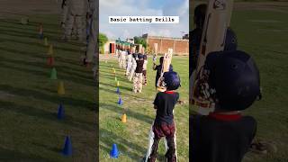 Batting Cone Drills #cricket #batting #conedrills #battingdrills #shorts #beginners #cricketlover