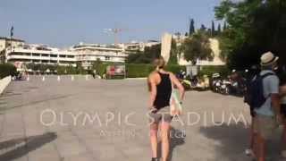 Olympic Stadium in Athens Greece in Hyperlapse