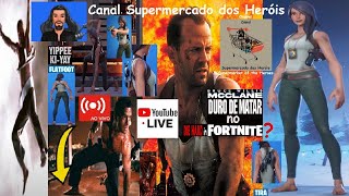 Live 407 - Duro de Matar no Fortnite ? - Tira - Ao Vivo -Canal Supermercado dos Heróis é Surreal👑😎🤣🛒