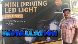 Mini Driving LED Light Installation (Kia Pride CD5)