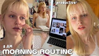 (eng) ˚✧ THAT GIRL 8AM Morning Routine | Как я провожу своё утро, чтобы потом быть продуктивной?