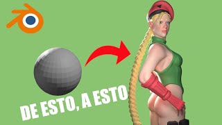 Modelo a Cammy! - Cómo esculpir un personaje en Blender - Tutorial de modelado en Español