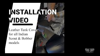 Indian Scout / Scout Bobber / Scout Rogue models - How to mount a leather tank cover - Ends Cuoio