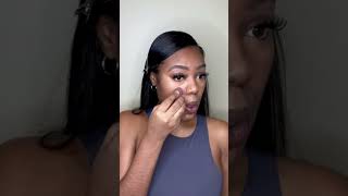 10 Minute Everyday Makeup Routine😍 No Foundation! #10minmakeup #everydaymakeuplook #blackgirlmakeup