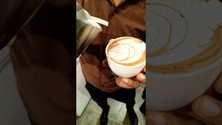 Latteart🤎☕ #coffeeart #coffee #art #espresso #barista  #baristalatteart #youtubeshorts ##shorts