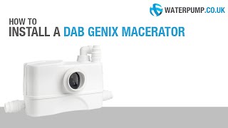 DAB Genix Macerator: How to install it