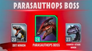 Parasauthops Boss Raid | Jurassic World Alive