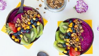 How to Make a Vegan Dragon Fruit Smoothie Bowl | RECIPE