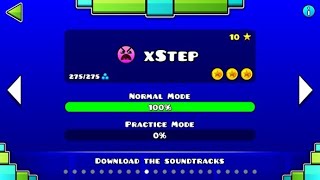 Geometry Dash | Level 10 - "XSTEP" by RobTop 100% [All 3 Coins]