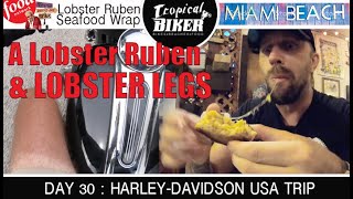 Riding to Miami, the best Lobster Ruben & Painful Lobster Legs- Harley Davidson Road Trip USA Day 30